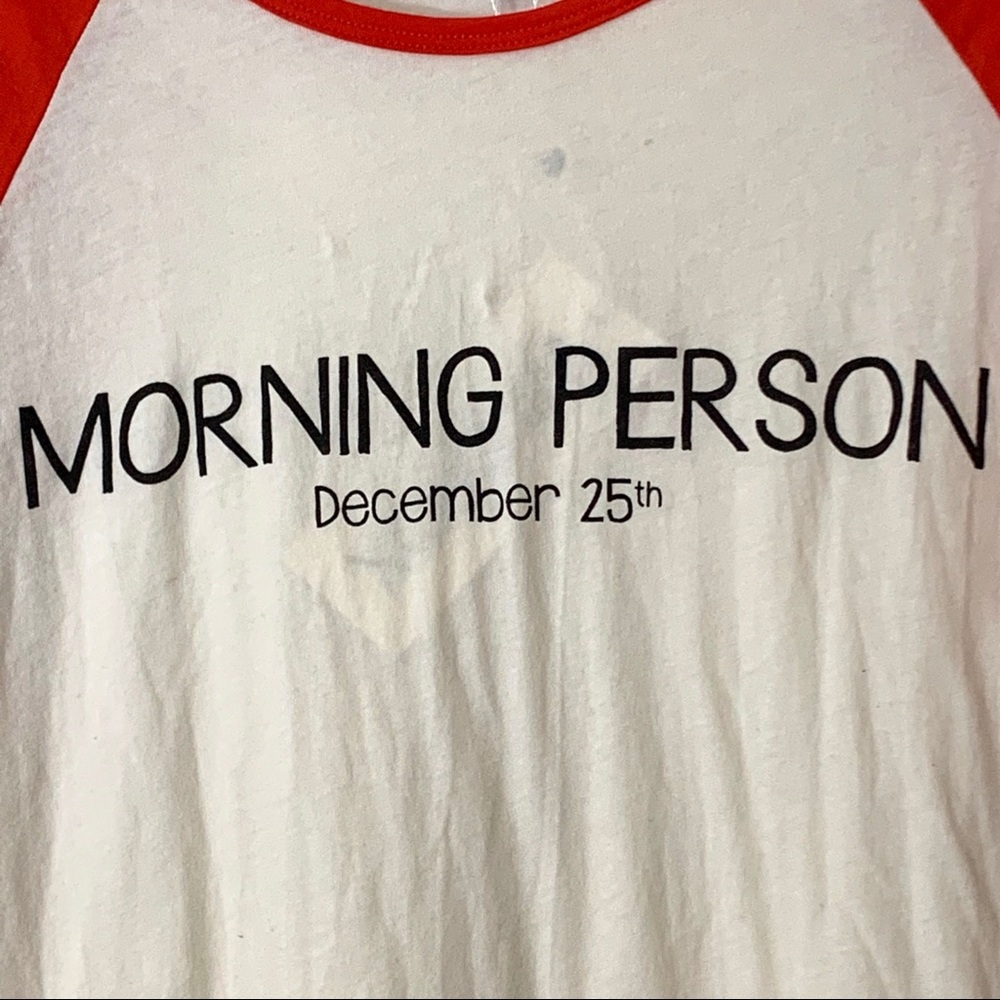 Wildfox BaseballShirt DressChristmasMorning Person - Picture 4 of 16